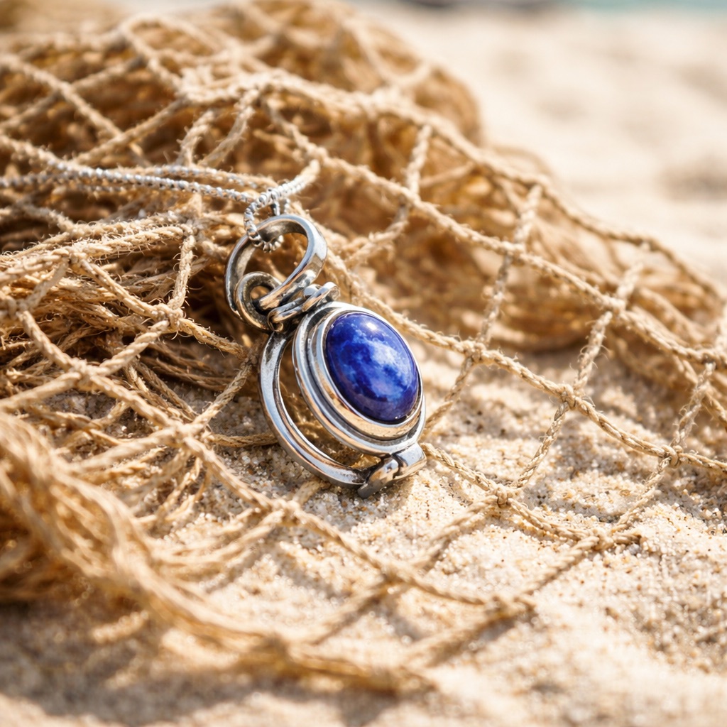 Sodalite Poison Pendant Necklace 52$